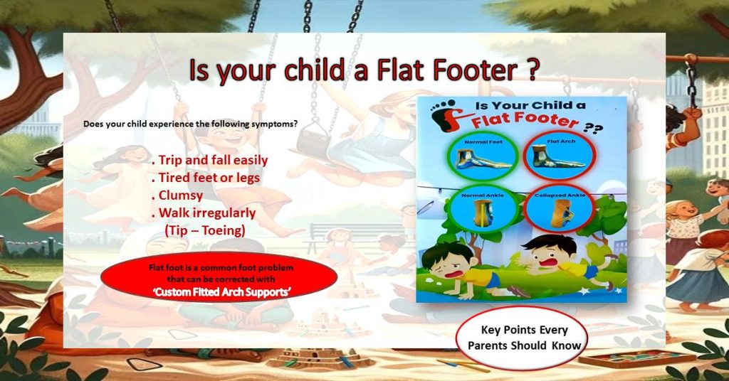 flat foot children pain